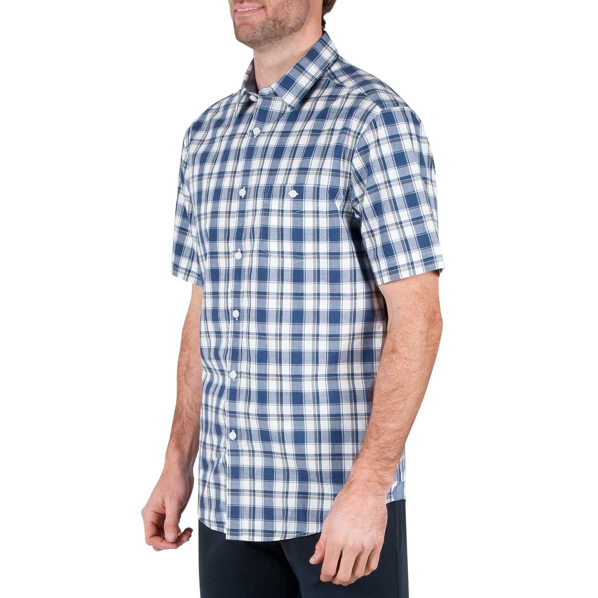 Camisa Manga Corta a Cuadros Haggar para Caballero