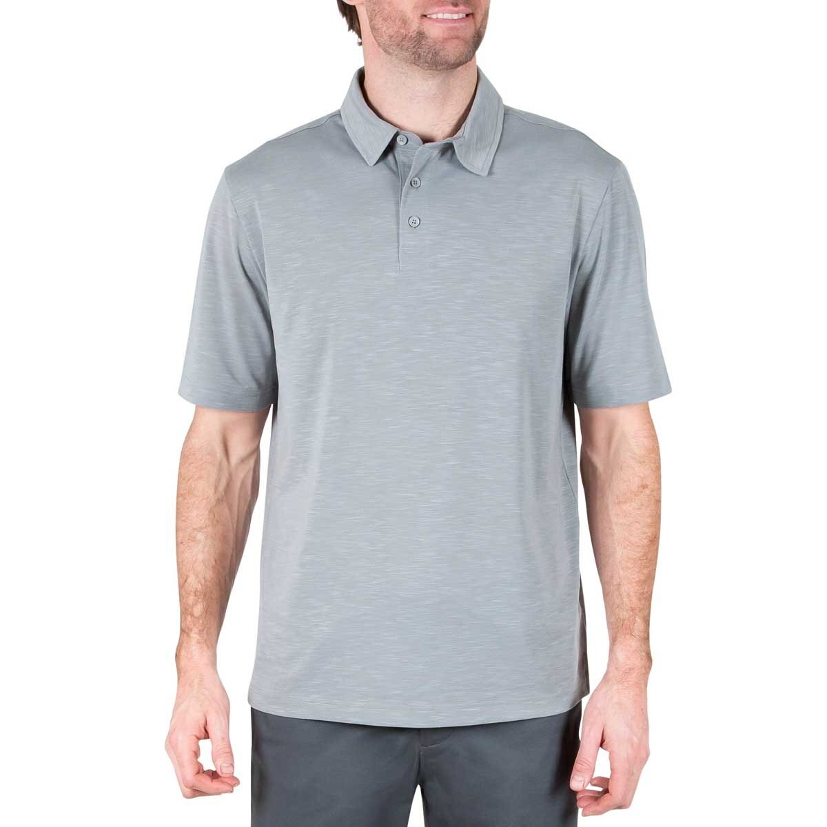 Polo Lisa Gris Manga Corta Haggar para Caballero