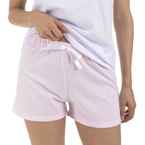 Pijama para Dama Playera Y Short Rosapas Incanto