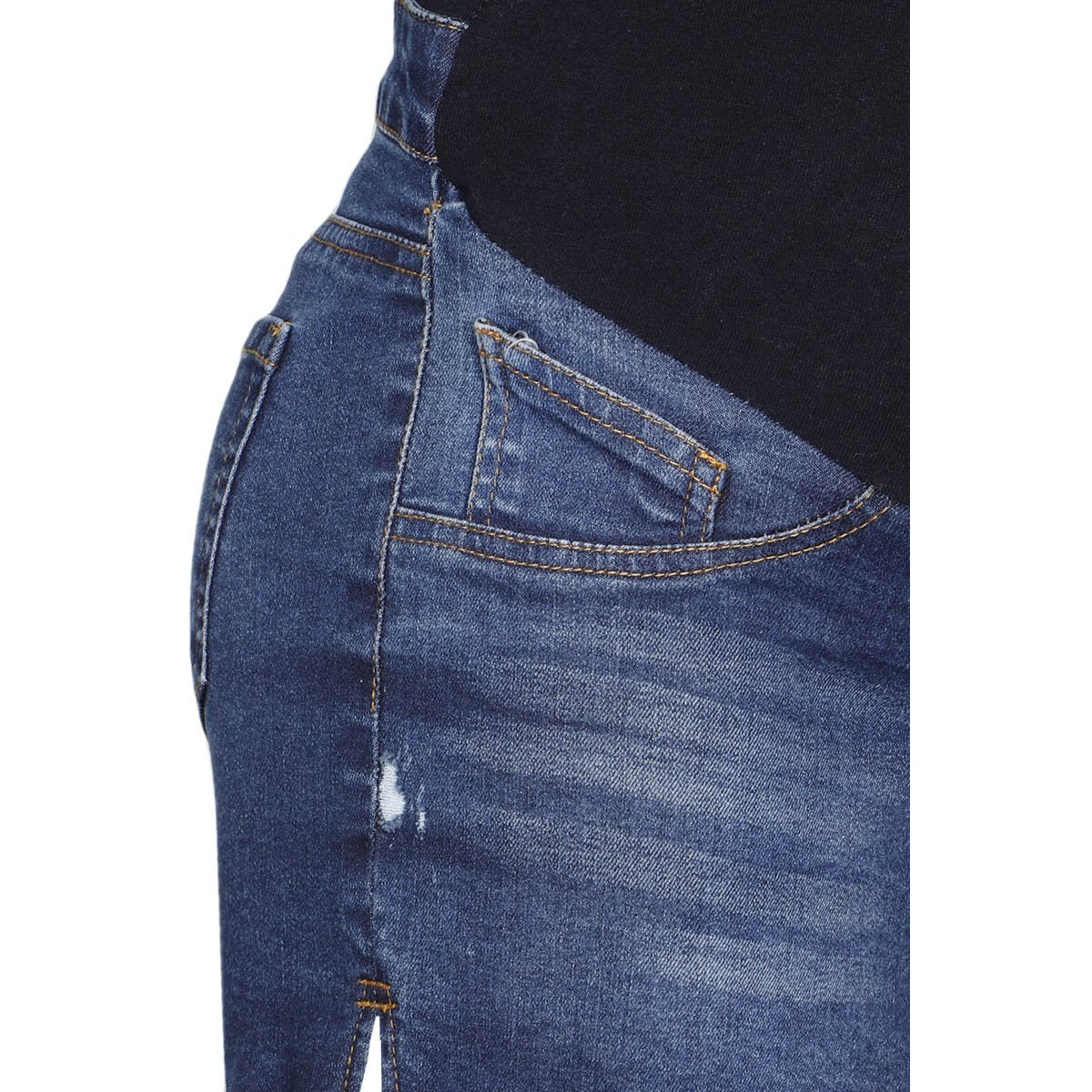Short Panel Alto Bolsas Del Simuladas Mama Mia para Dama