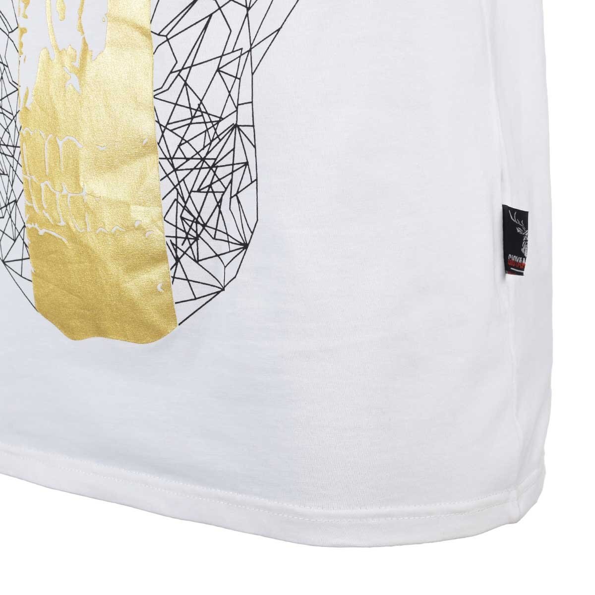 Playera Manga Corta con Estampado de Cráneo Giovanni Gali para Caballero