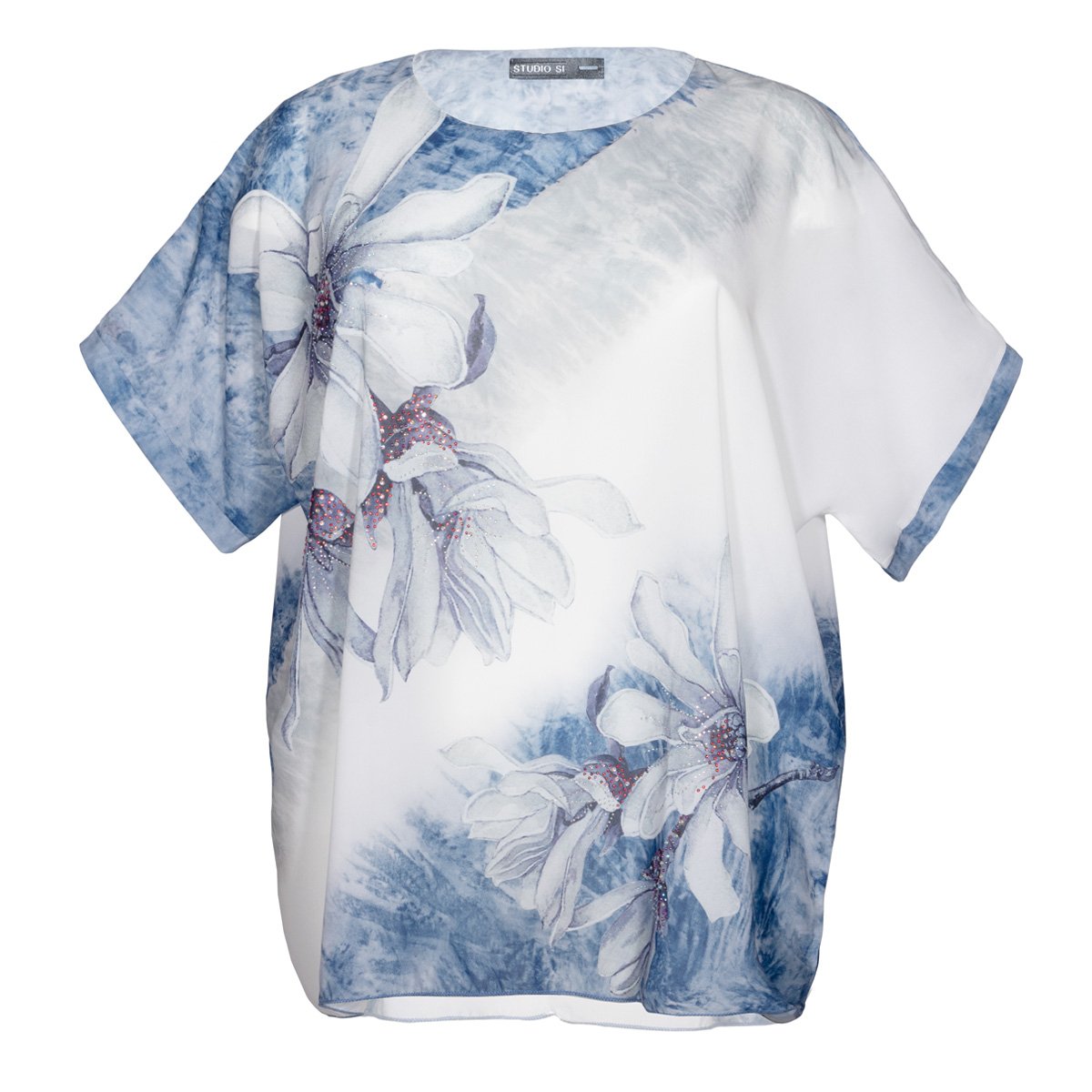 Blusa para Dama Cuello Redondo al Frente Top Studio si