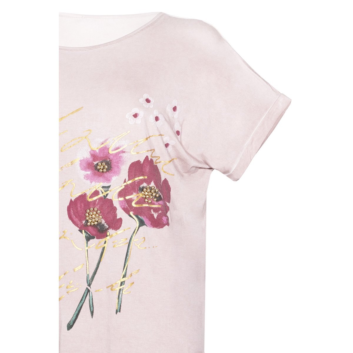 Blusa para Dama Manga Corta Cuello Redondo Studio si
