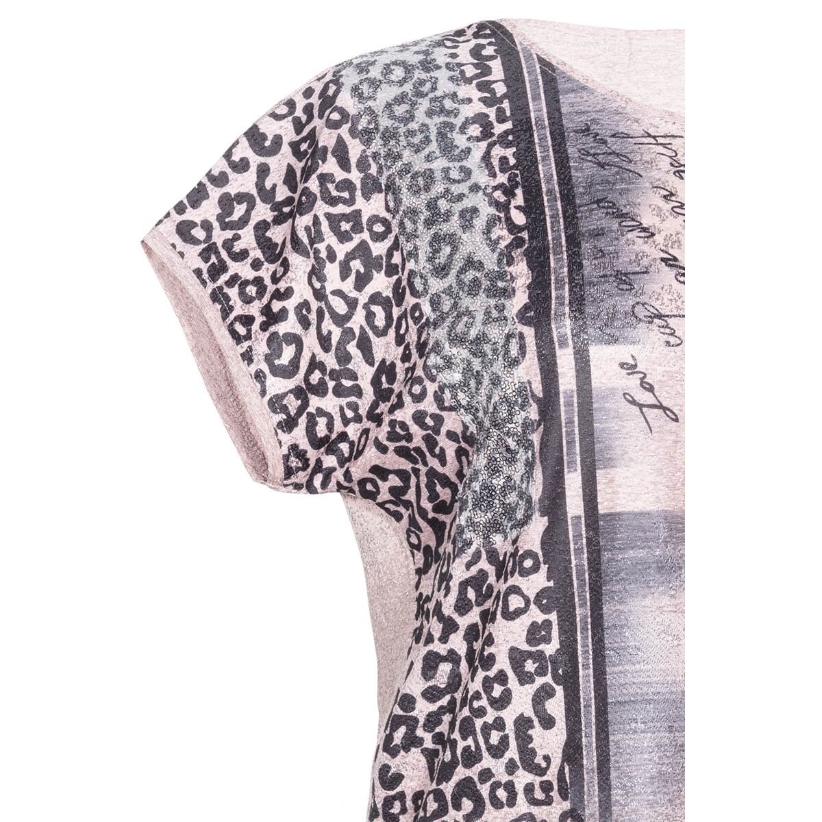 Blusa para Dama Cuello Redondo Animal Print Studio si