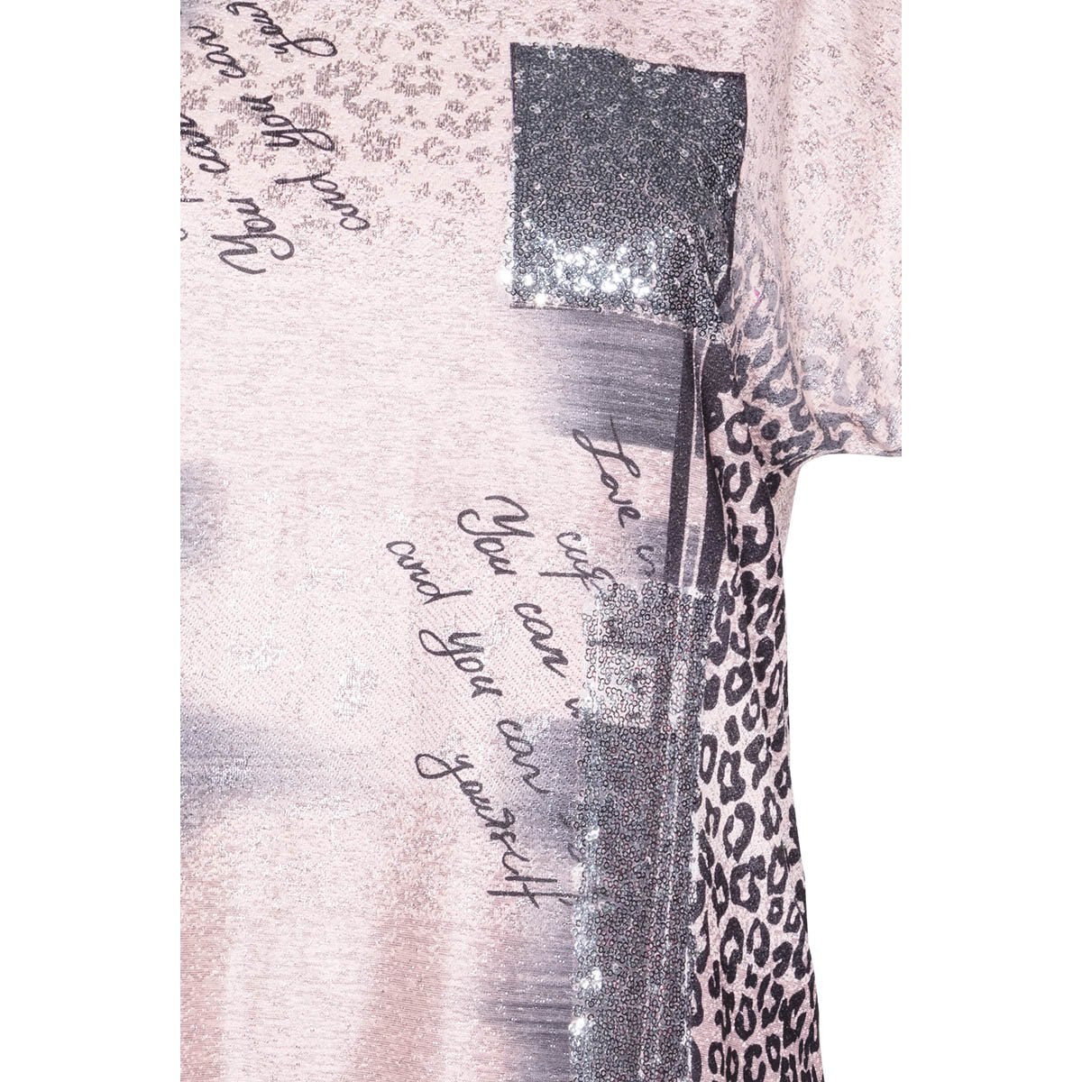 Blusa para Dama Cuello Redondo Animal Print Studio si