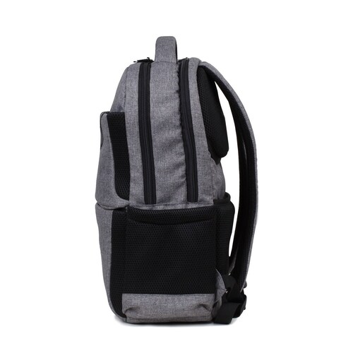 Mochila Tipo Back Pack Jaspe Gris Cloe
