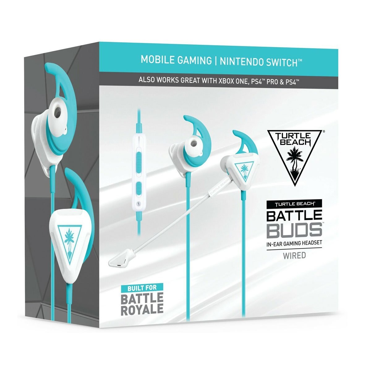 Audífonos Nintendo Switch Battle Buds Blanco Turtle Beach