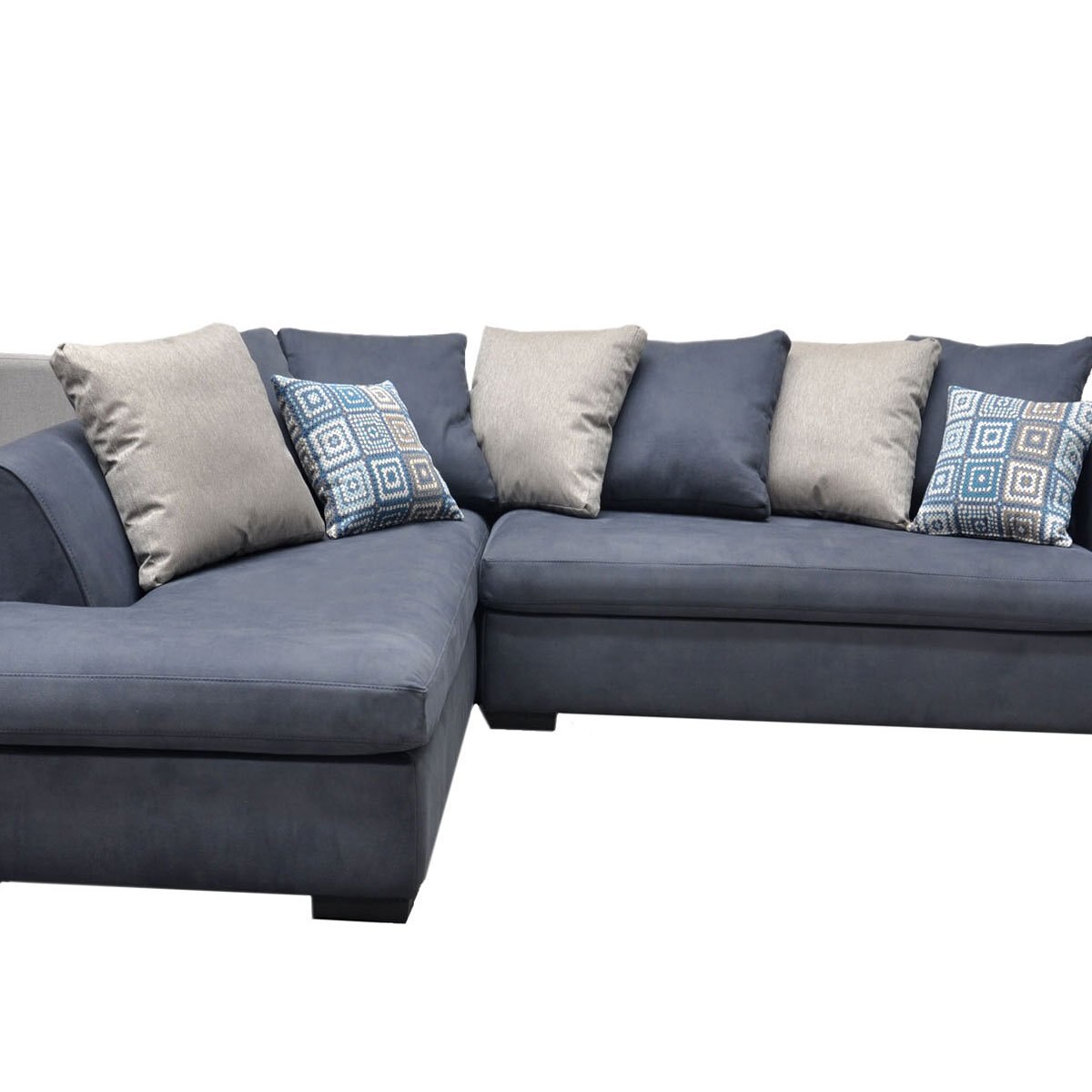 Sala Modular 2 Piezas Izquierdo Antares Azul Muebles Liz