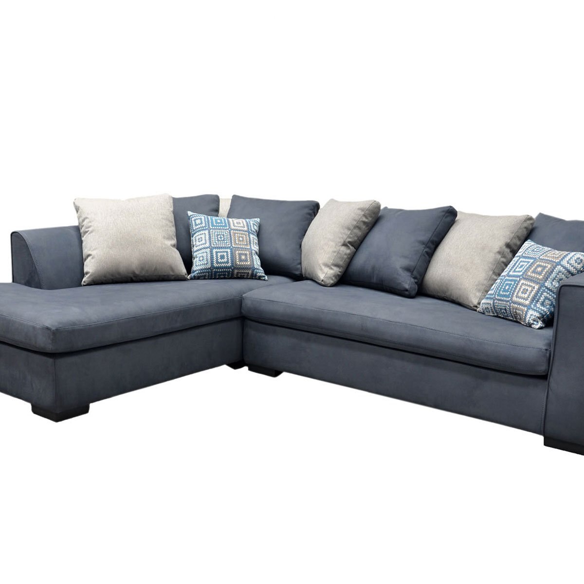 Sala Modular 2 Piezas Izquierdo Antares Azul Muebles Liz
