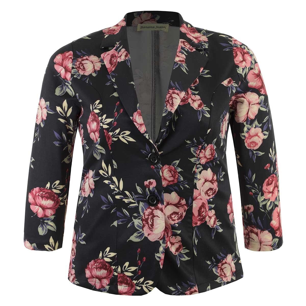 Saco Estampado Banana Jeans para Dama