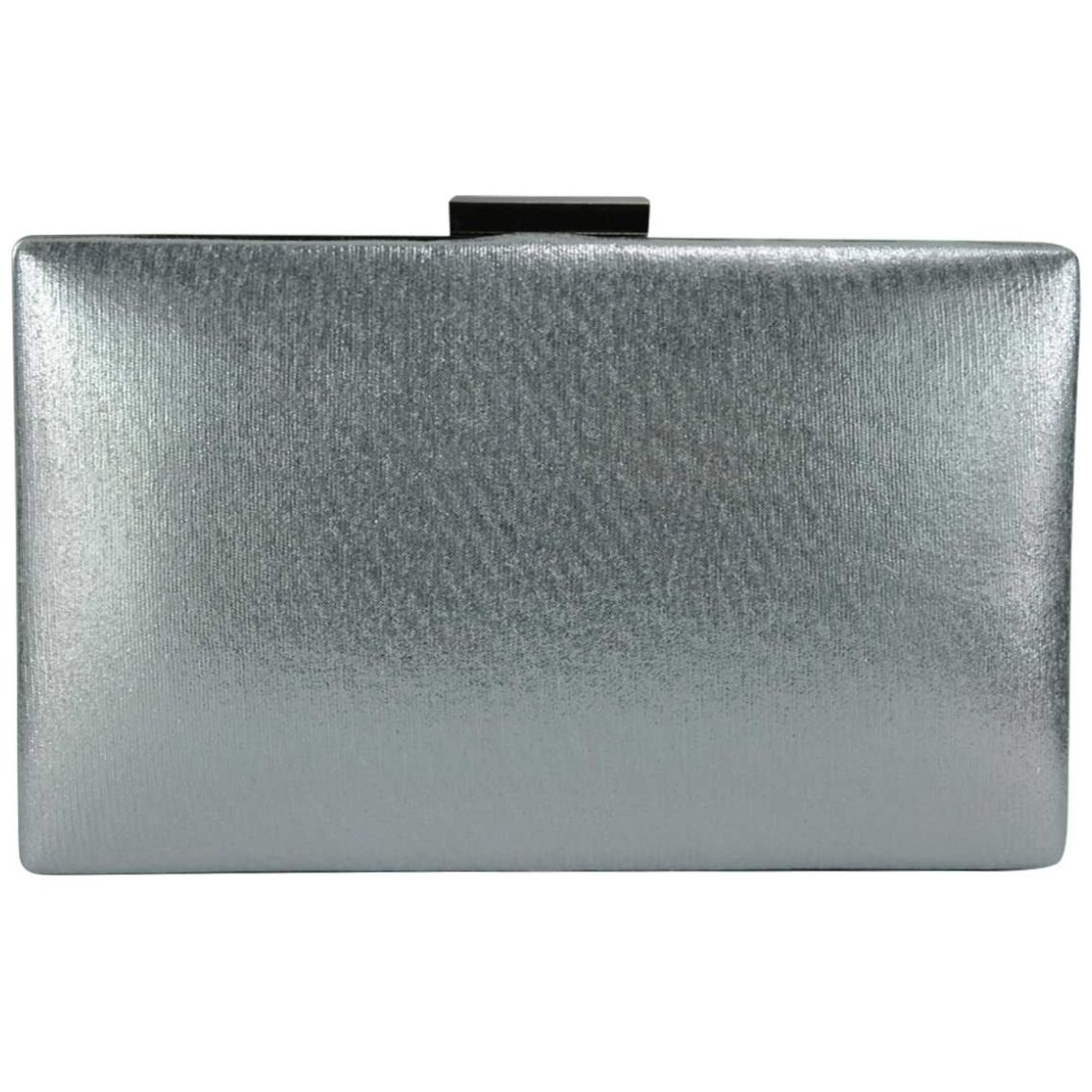 Bolsa de Noche Plata }Con Brillos Y Pedreria Huser