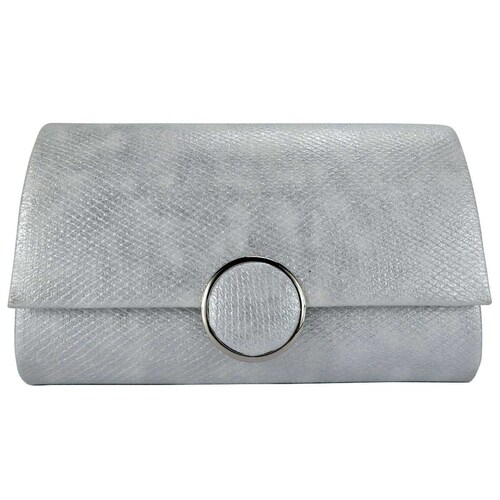 Bolsa de Noche Negro Plata Huser para Dama