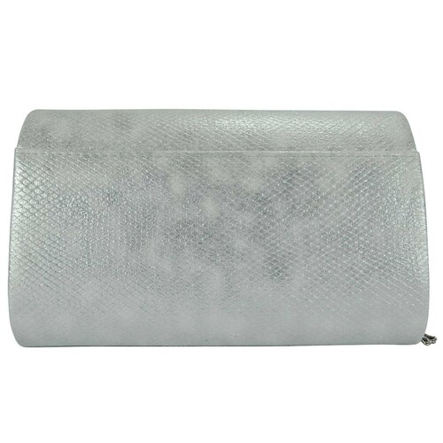 Bolsa de Noche Negro Plata Huser para Dama