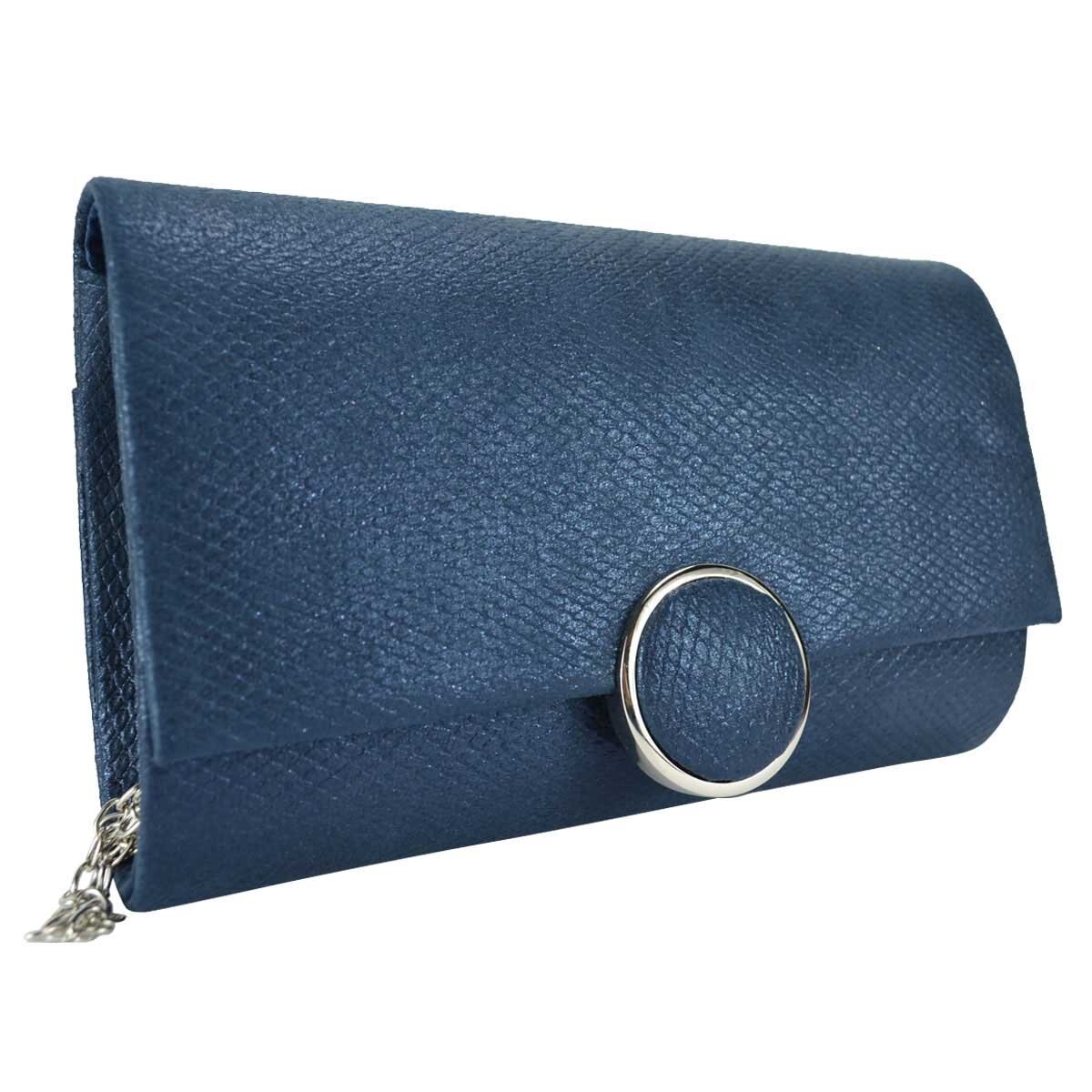 Bolsa de Noche Negro Azul Huser para Dama