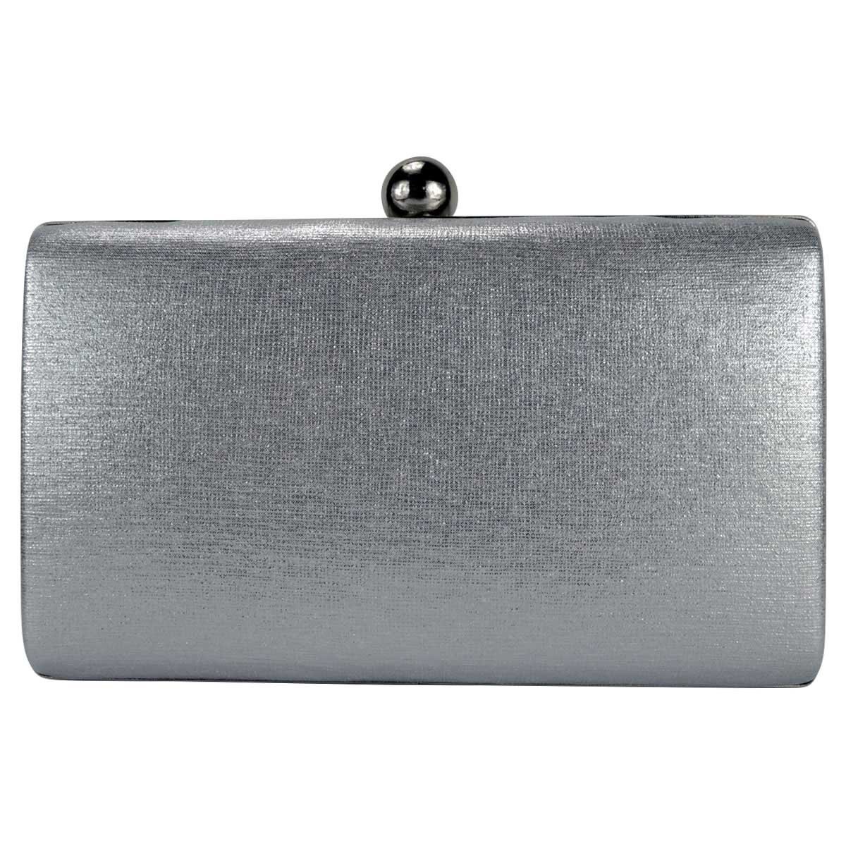 Bolsa de Noche Antimonio Plata Huser para Dama