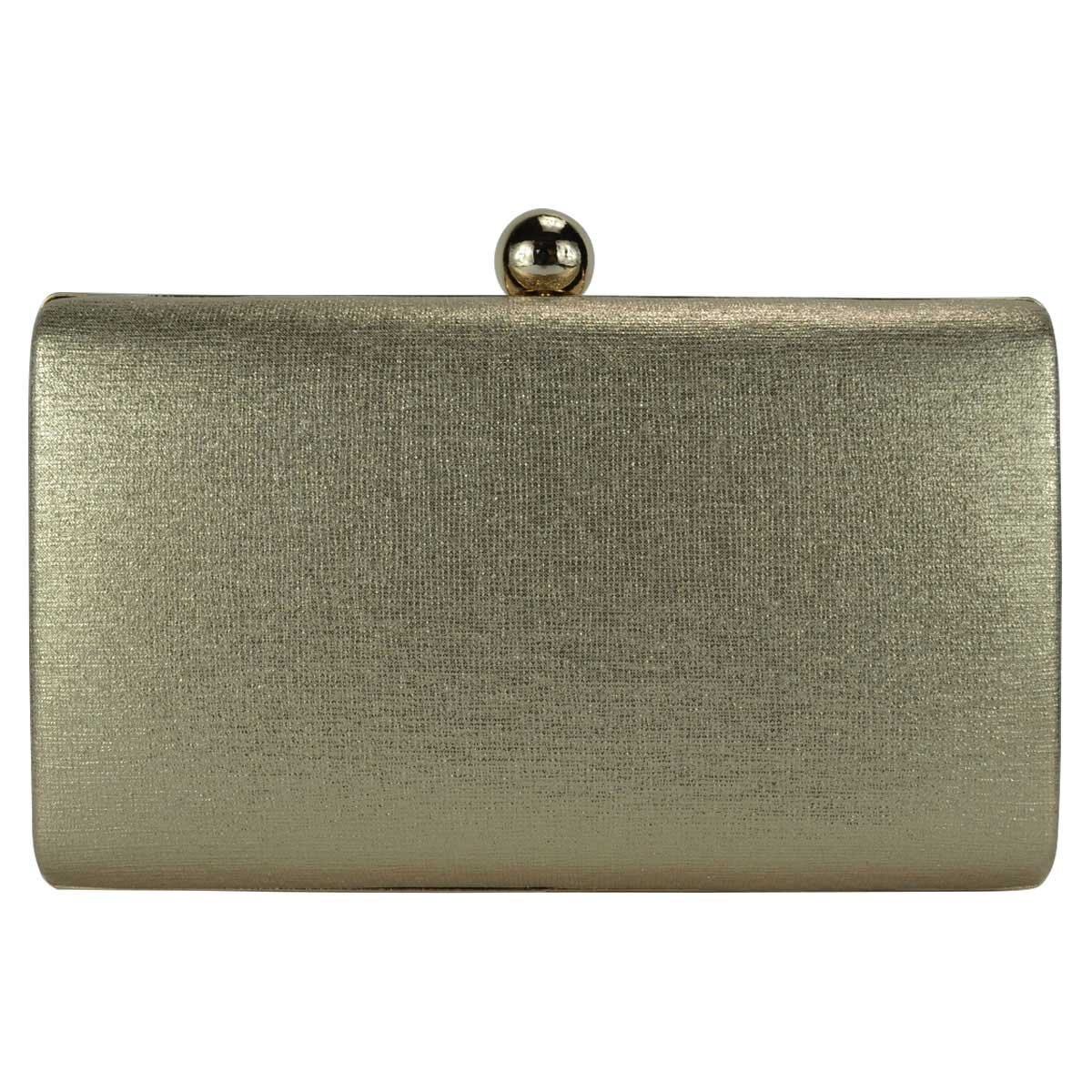 Bolsa de Noche Plata Oro Huser para Dama