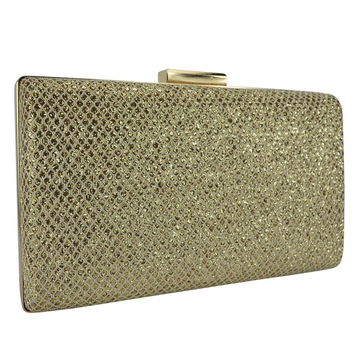 Bolsa de Noche Oro Oro Huser para Dama