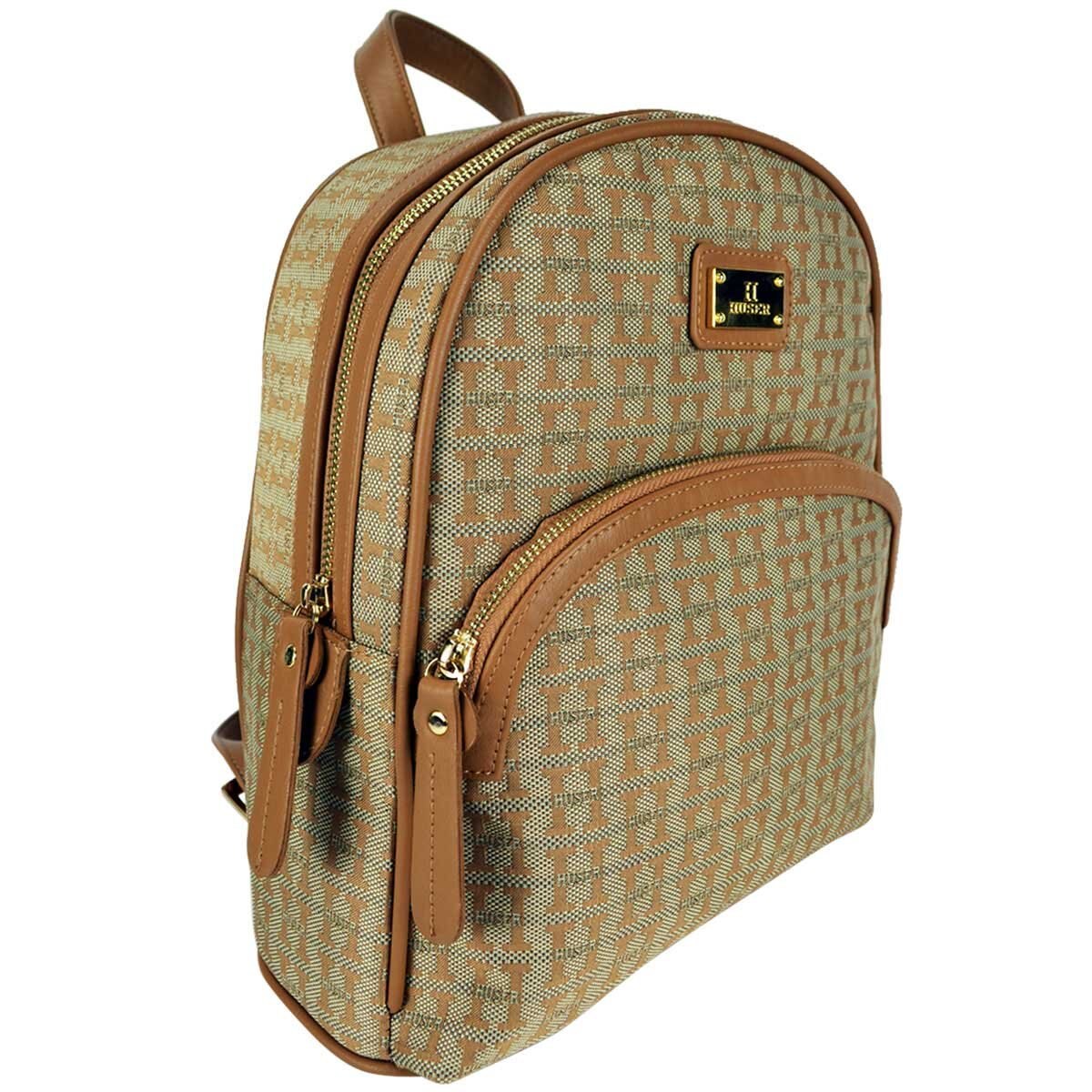Backpack Camel Monograma con Cosmetiquera Huser