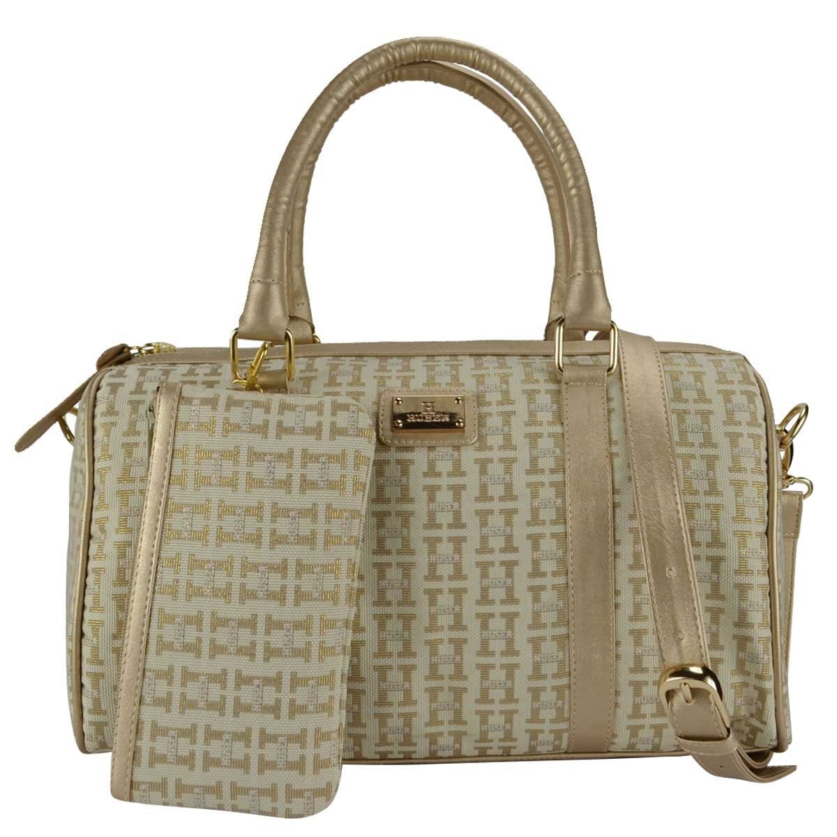 Bolsa Satchel Monograma con Cosmetiquera Huser