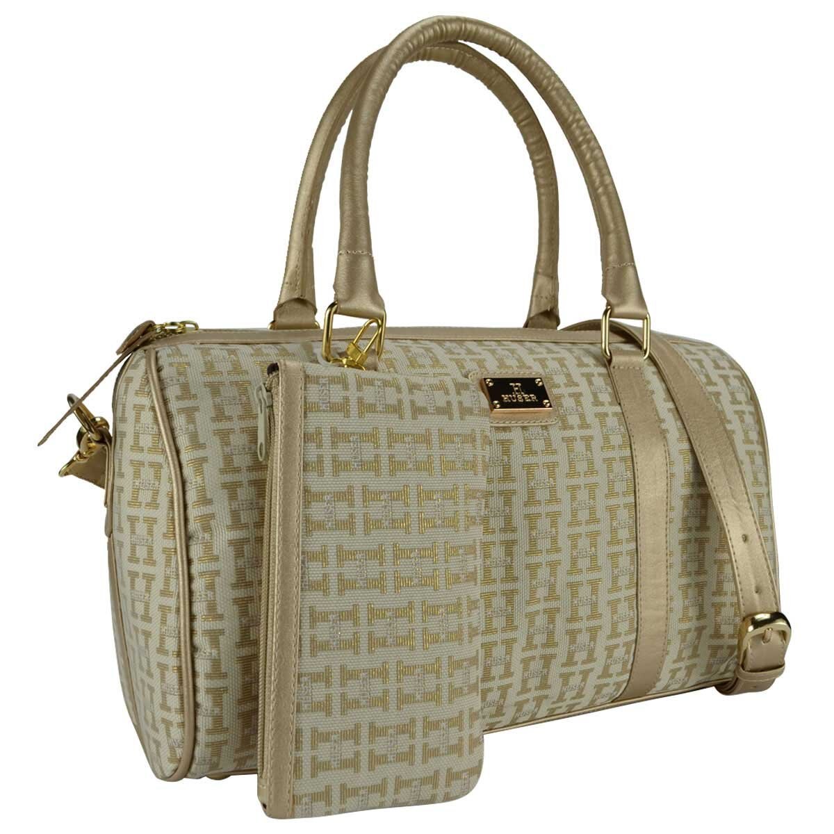 Bolsa Satchel Monograma con Cosmetiquera Huser