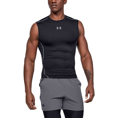 Playera Sin Manga Negra Under Armour - Caballero