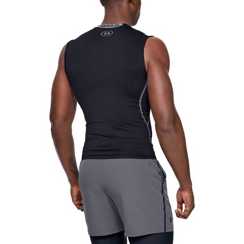 Playera Sin Manga Negra Under Armour - Caballero