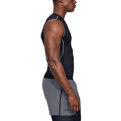 Playera Sin Manga Negra Under Armour - Caballero