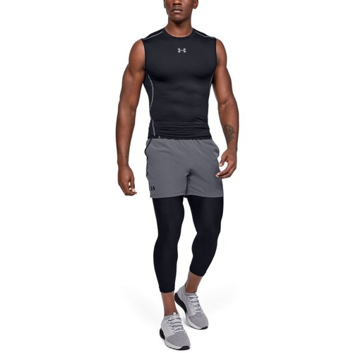 Playera Sin Manga Negra Under Armour - Caballero