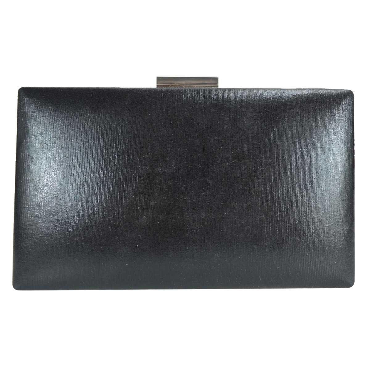 Cartera Negra con Brillos Y Pedrería Huser para Dama