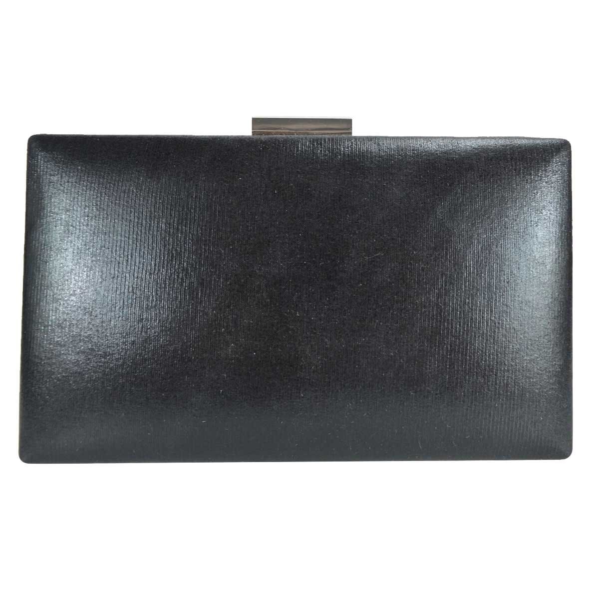 Cartera Plateada de Noche con Brillos Y Pedrería Huser para Dama