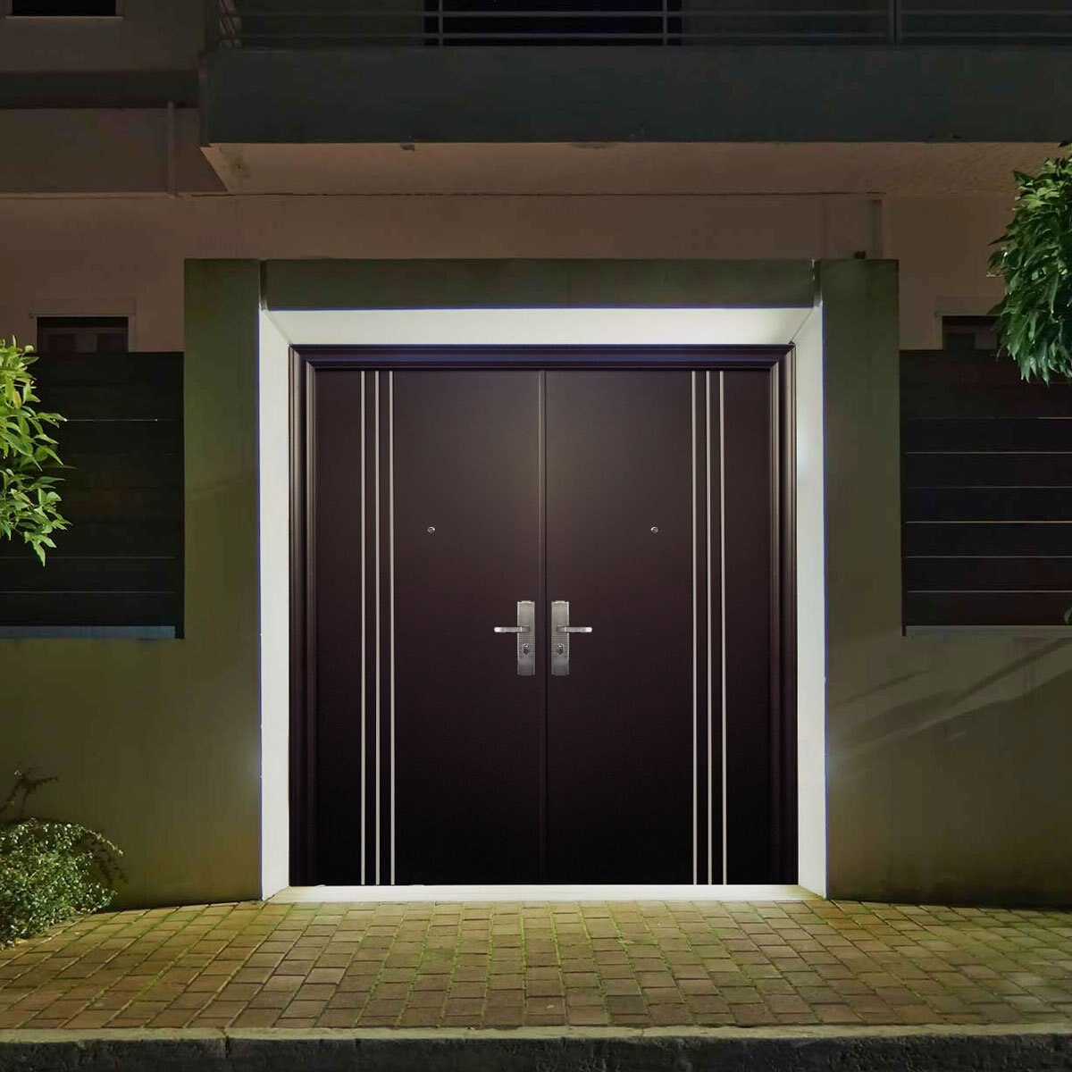 Puerta de seguridad 3l plus doble apertura derecha xe seguridad - Sears