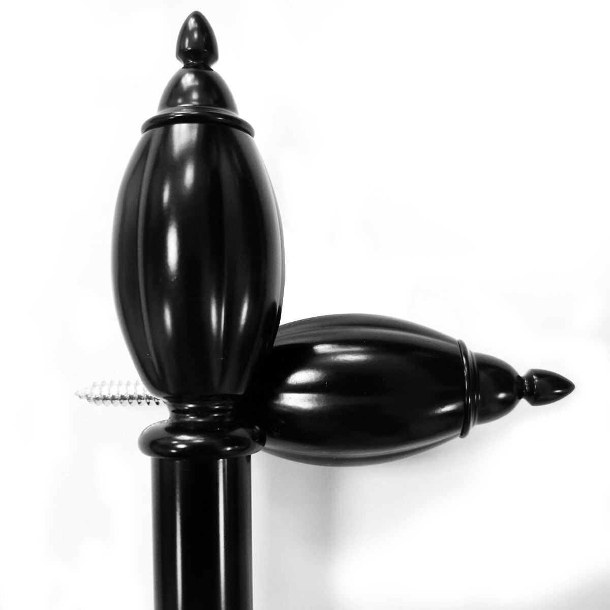 Cortinero Coordinado Egg 1.6 Cm 1.22-2.13 Negro Fua