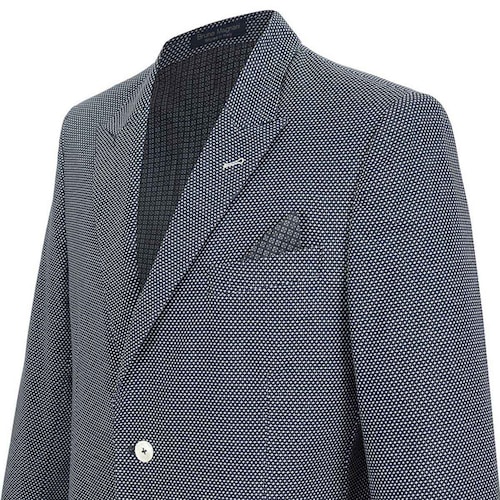 Saco de Vestir para Caballero con Strech Azul Combinado Bruno Magnani