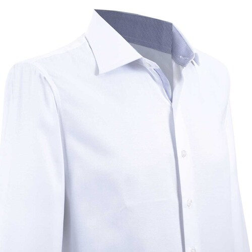 Camisa de Vestir Blanca para Caballero Carlo Corinto Slim Fit