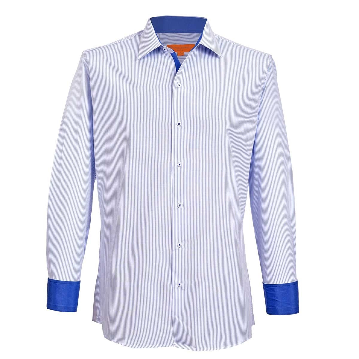 Camisa de Vestir para Caballero Color Azul Carlo Corinto Slim Fit