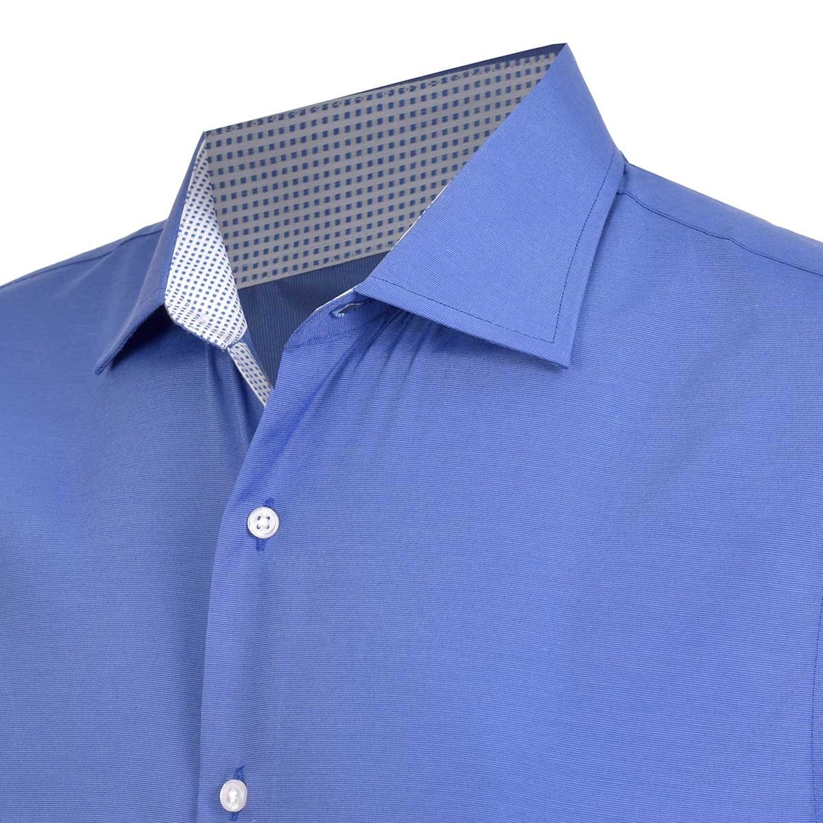 Camisa de Vestir para Caballero Color Azul Carlo Corinto Slim Fit