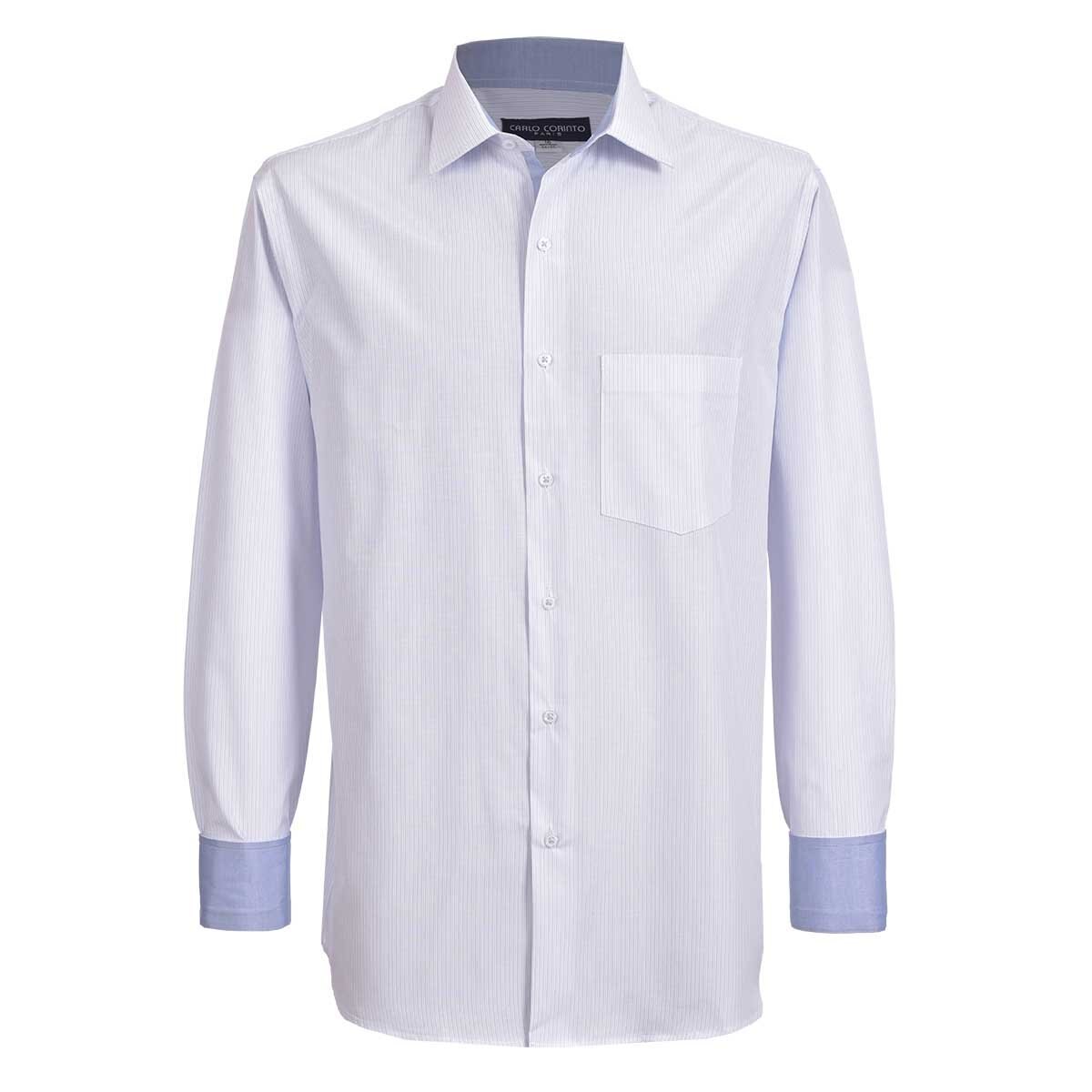 Camisa de Vestir para Caballero Color Azul Carlo Corinto Paris