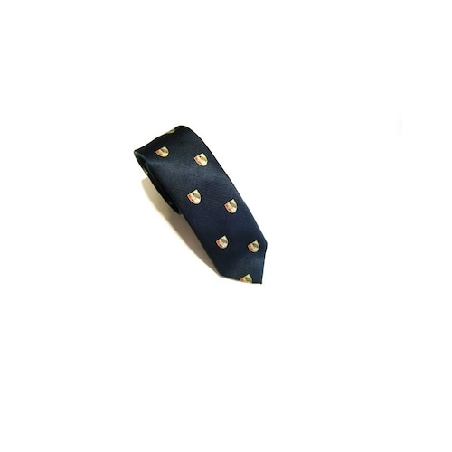  Corbata para Hombre Estampado de Escudo Azul