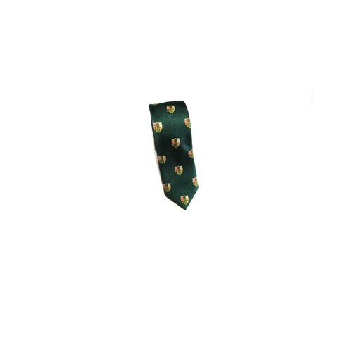  Corbata para Hombre con Diseño de Escudo Verde