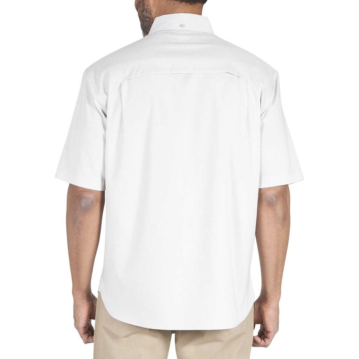 Camisa para Caballero Manga Corta Lisa Café Claro Haggar