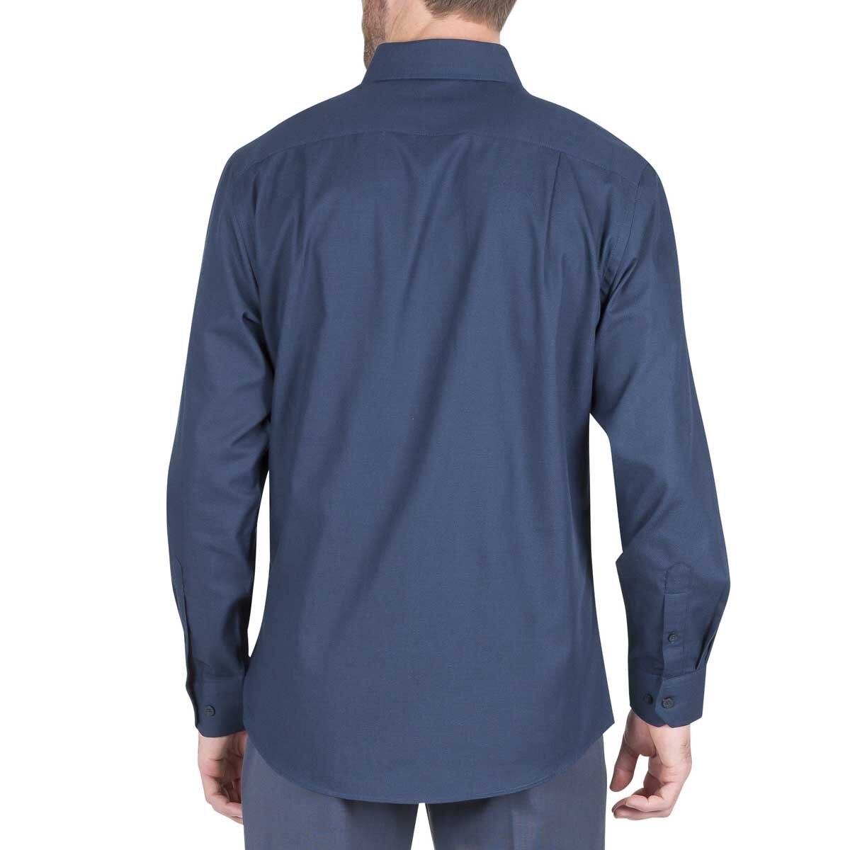 Camisa para Caballero Manga Larga Azul Obscuro Haggar