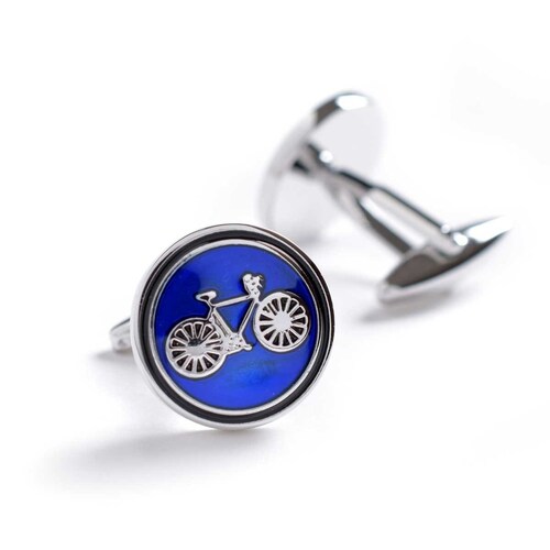 Mancuernillas Bici Azul Hickok