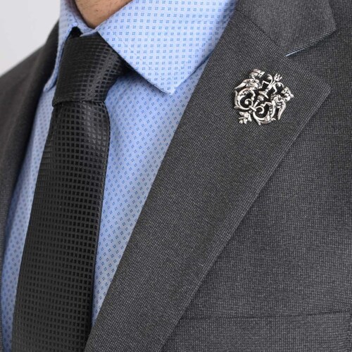 Fistol para Caballero en Forma de Flor Plata Hickok