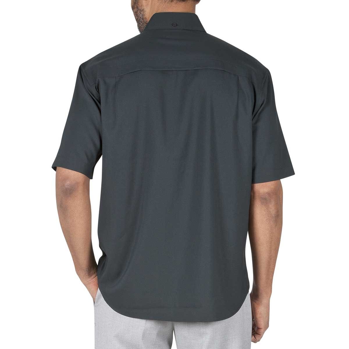 Camisa para Caballero Manga Corta Lisa Negra Haggar