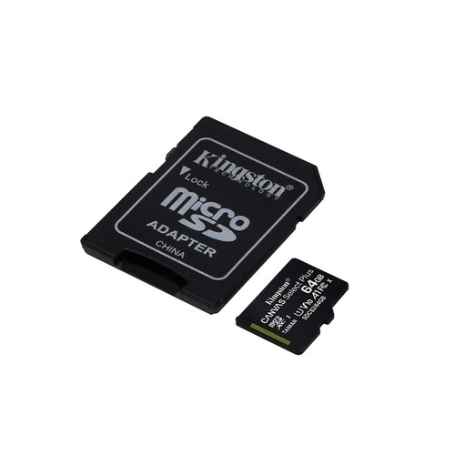 Kit de Adaptador y Micro Sd C10 Plus 64Gb Kingston