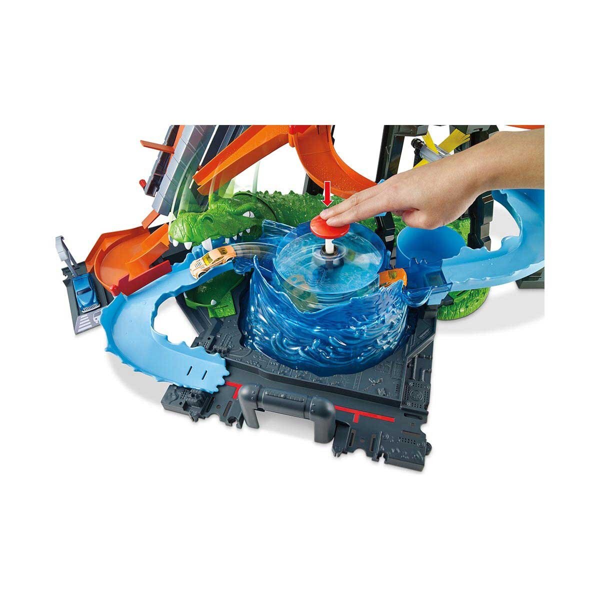 Hot Wheels Autolavado Ataque Del Lagarto Mattel