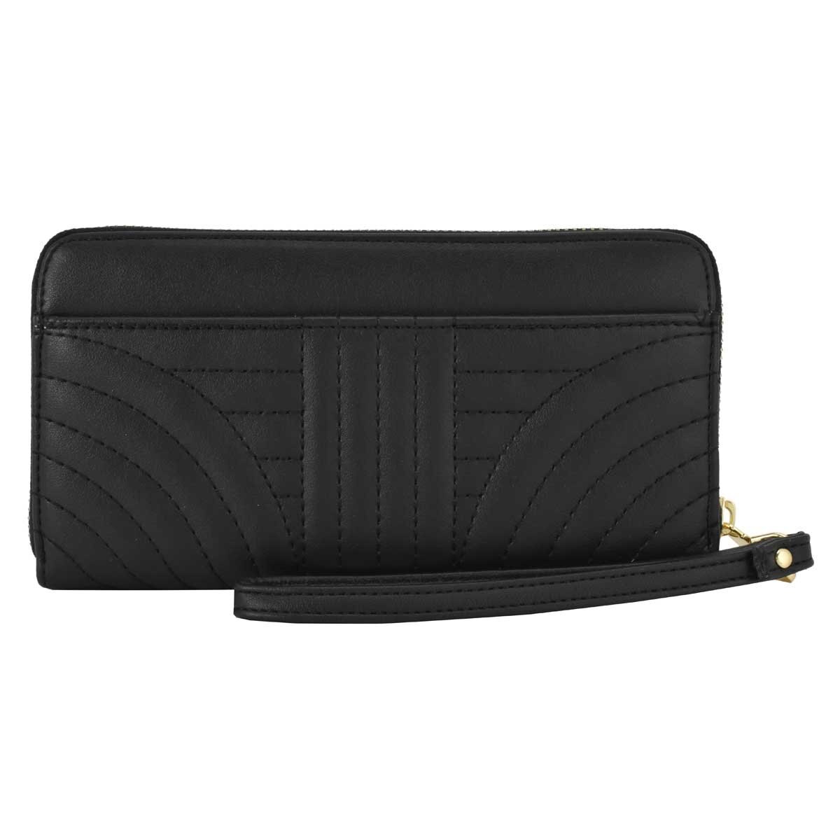 Monedero de Cierre Negro con Capitonado Baby Phat