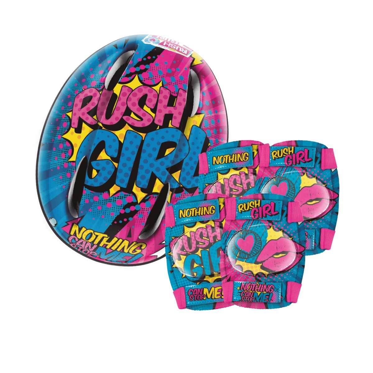 Casco con Accesorios Rush Girl Flying Wheel