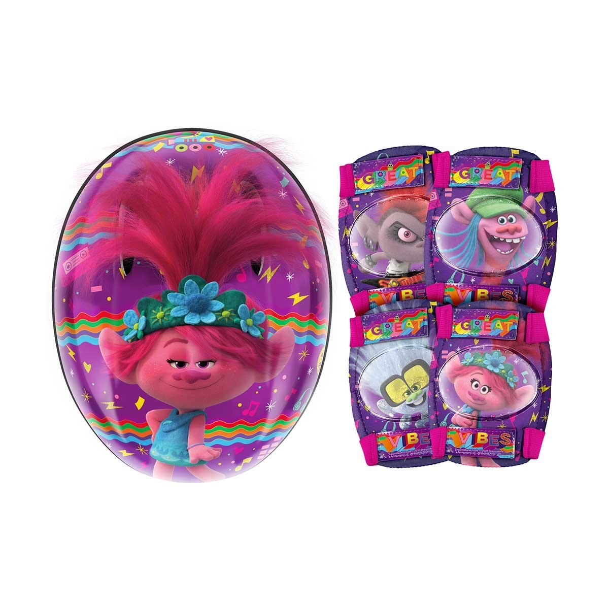 Casco con Accesorios Trolls Flying Wheel