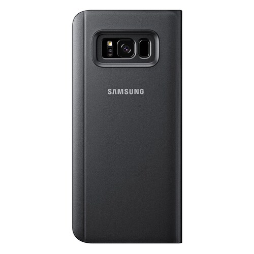 Cubierta Negra Clear View Standing para S8 Edge Plus Samsung